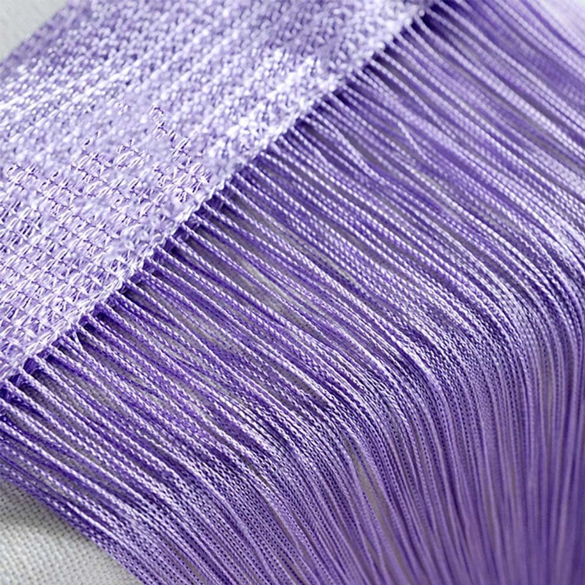 SnelShoppen - Fringed Deur Gordijn Wand Paneel 100x200cm Polyester met Decoratieve Tassels voor Deur, Raam, Bruiloft, Restaurant, Kamers, Feestelijke