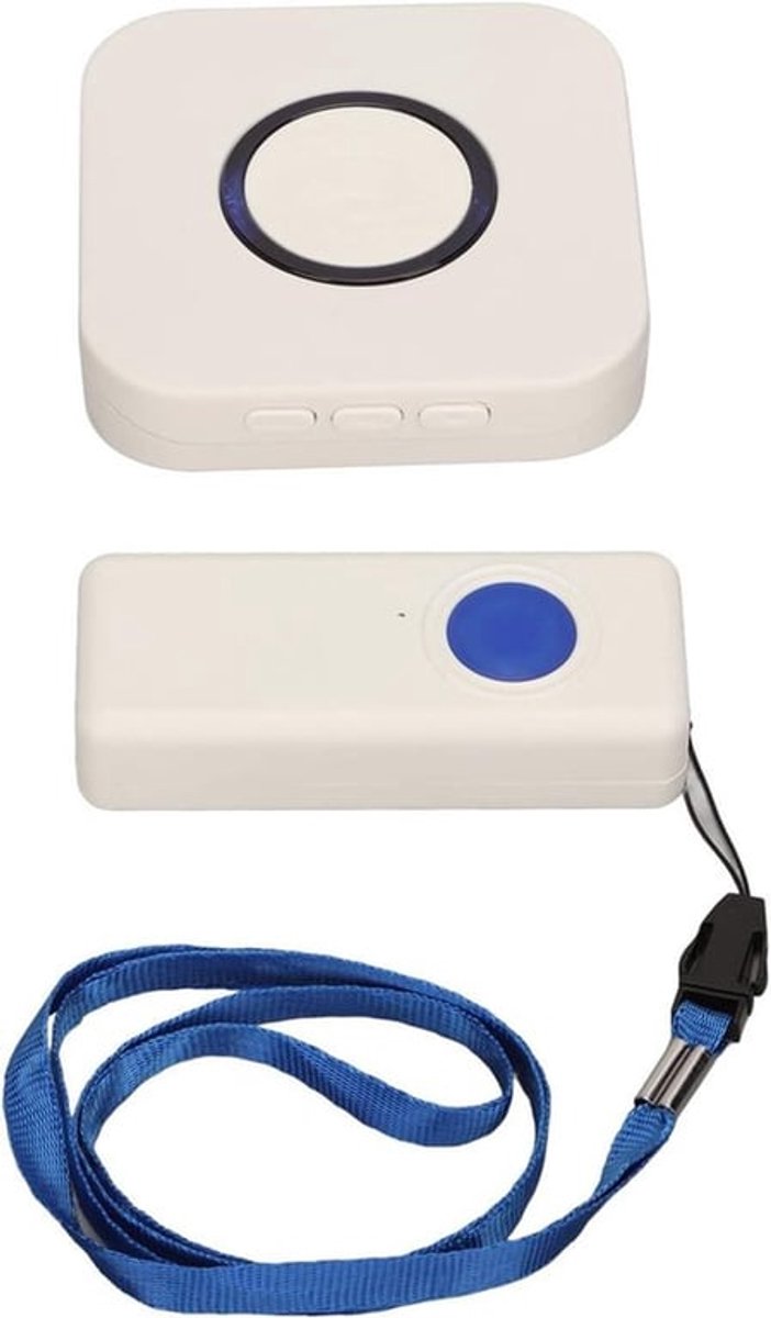 Draadloos verzorgerpager systeem met groot bereik en sterk signaal - 38 melodieën - 4-traps volumeregeling - zusteroproepsysteem - SOS-oproepknop - 100-240 V - EU-stekker