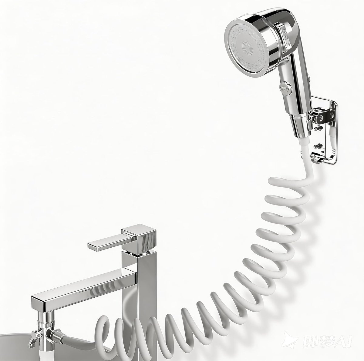 SnelShoppen - Handdouche voor Wastafel met 3M Slang, Douchekop en Houder voor Haarwassen in Badkamer, Ideaal voor Gehandicapten en Ouderen