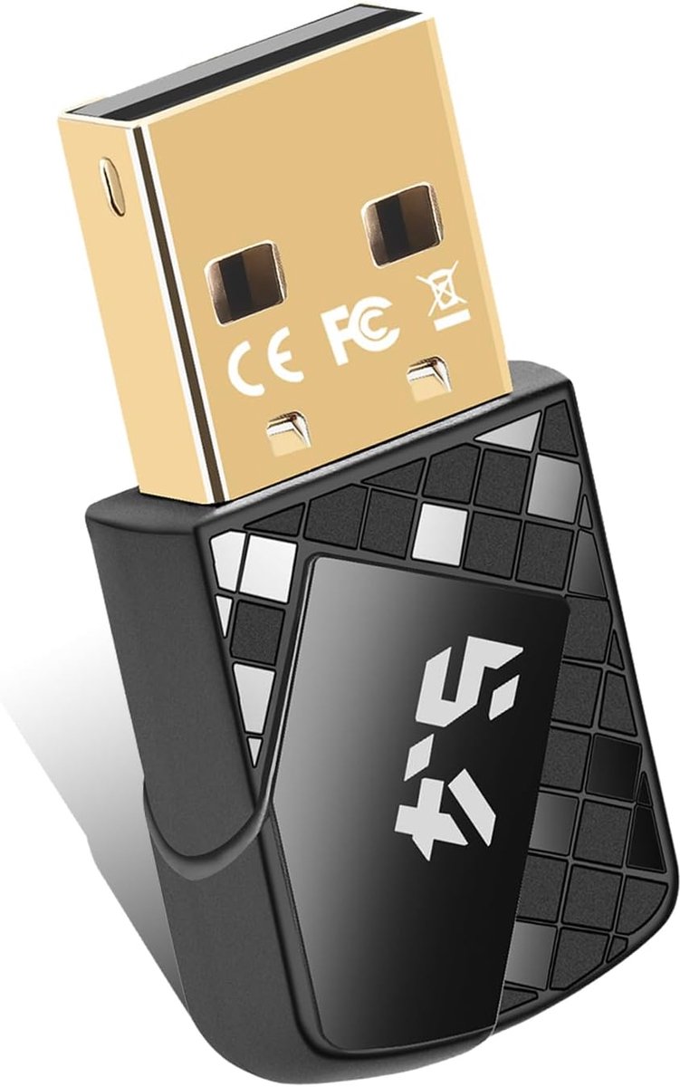 SnelShoppen - Bluetooth 5.4 Adapter voor PC, USB Dongle voor Laptop, Desktop, Hoofdtelefoon, Toetsenbord, Muis - Snelle Gegevensoverdracht, EDR & BLE,