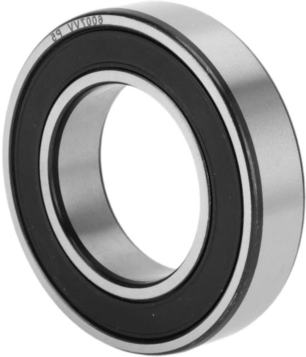 Kogellagers Diepe Groef P5 35x62x14mm - Gesmeerd - Dubbele Rubber Afdichting - Zwart Zilver - Scooter Skateboard Wiel
