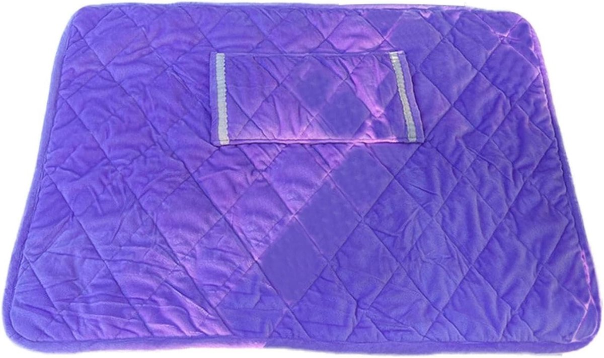 Verwarmde Deken - Oplaadbare Plaid - Comfort Warmte - Dubbelzijdig Wasbaar - 60x80 cm - Paars