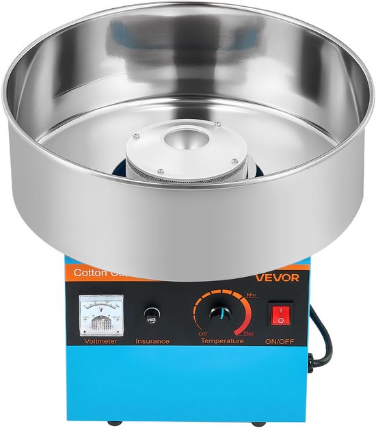 VEVOR 1000W Elektrische Snoep Floss Maker, 38cm Katoenen Snoep Machine (Blauw) — afbeelding 2