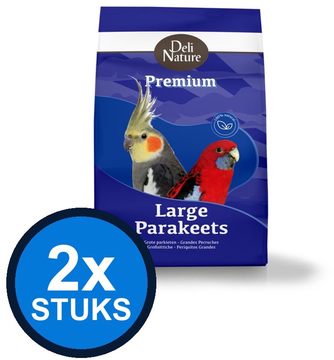 2x Deli Nature - Premium grote parkieten 4kg