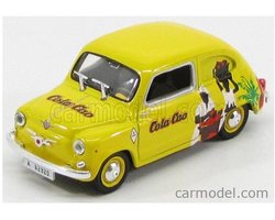 Modelauto Seat 600 D comercial Cola Cao 1963 yellow - Schaal 1:43