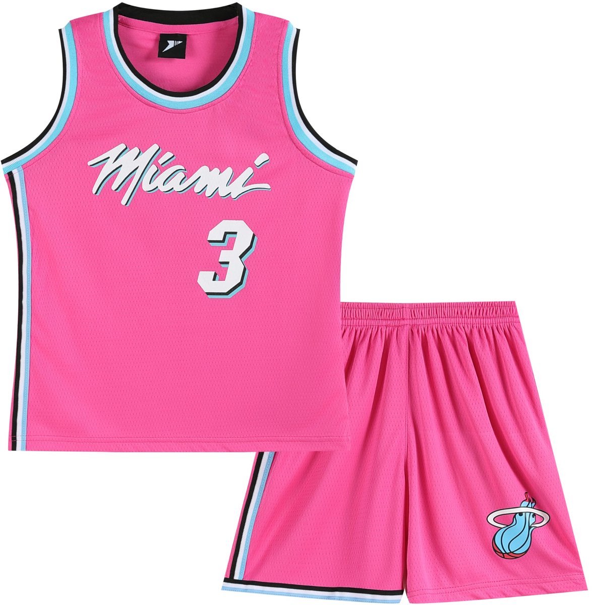 SnelShoppen - Kinder Basketbal Tanktop en Short Set 2-delig – Ademend & Sneldrogend Sportkleding voor Jongens en Meisjes 3-15 Jaar (Maat 11-12 Jaar, R