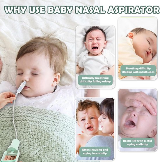 Neusaspirator voor baby's,neusafzuiger voor slijm,reisvriendelijke neusreiniger,neusaspirator voor baby's,handmatige neuszuiger,draagbare handaspirator (1 stuk) — afbeelding 2