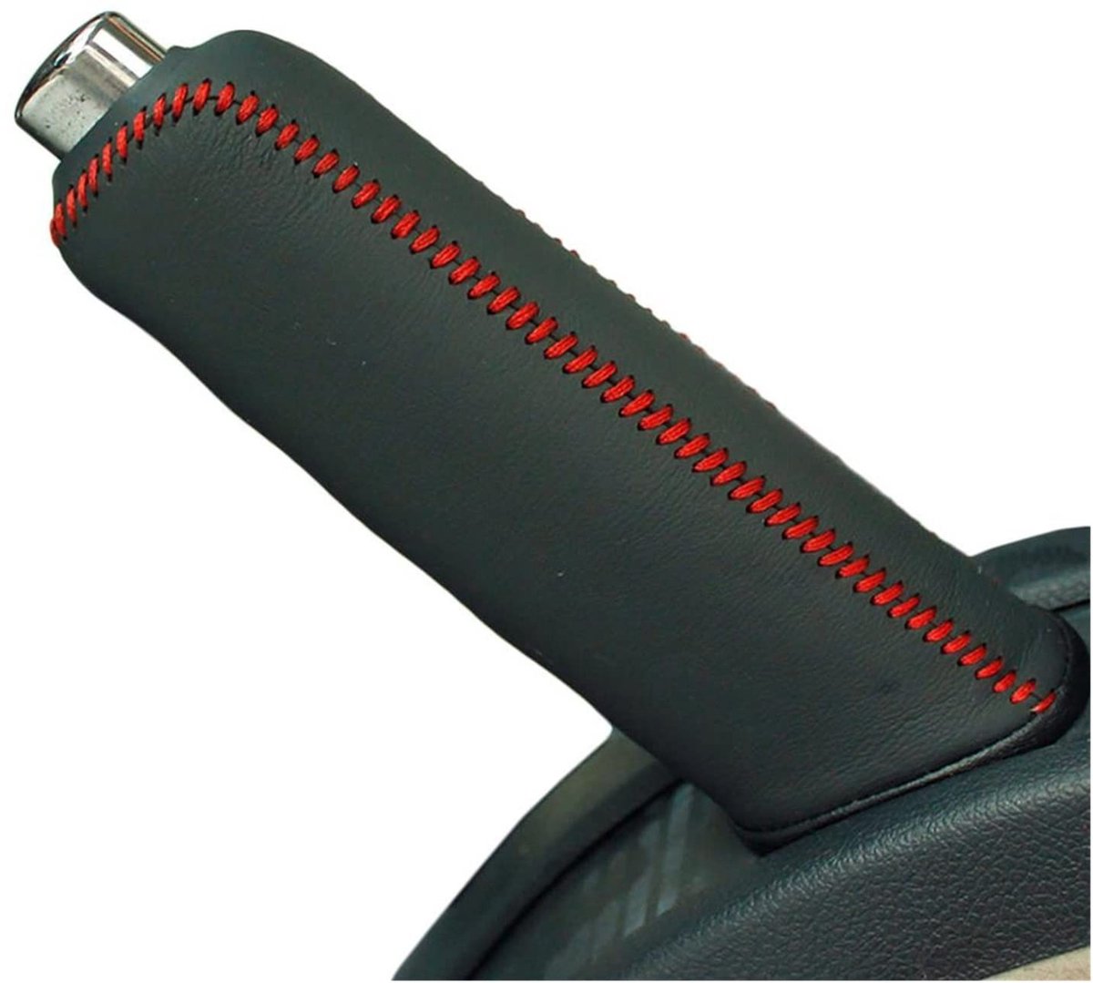 Auto Handremhoes - Leer - Zwart/Rood