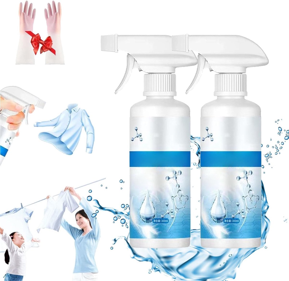 Vlekkenverwijderaar spray - Krachtige alles-in-één spray voor kleding