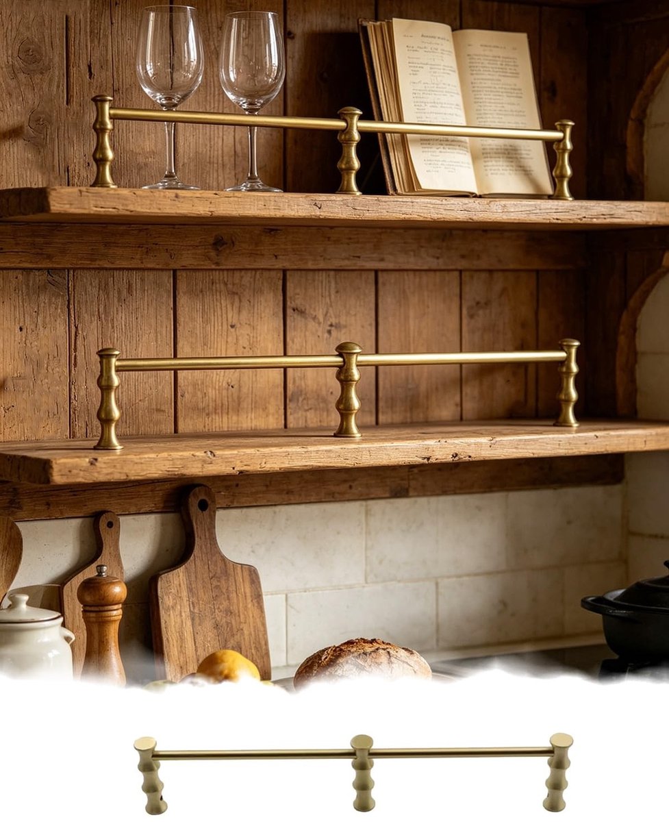 Messing Legplankrail - Decoratieve Antivalbeveiliging