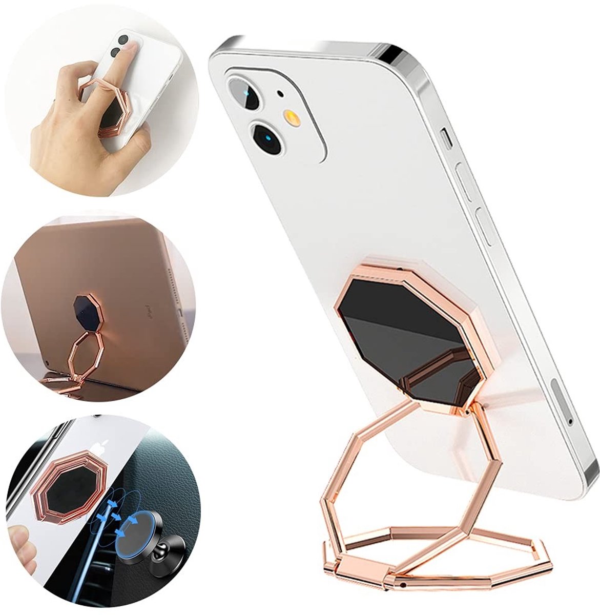 Mobiele Telefoon Ringhouder - 360° Draaibaar en Vouwbaar