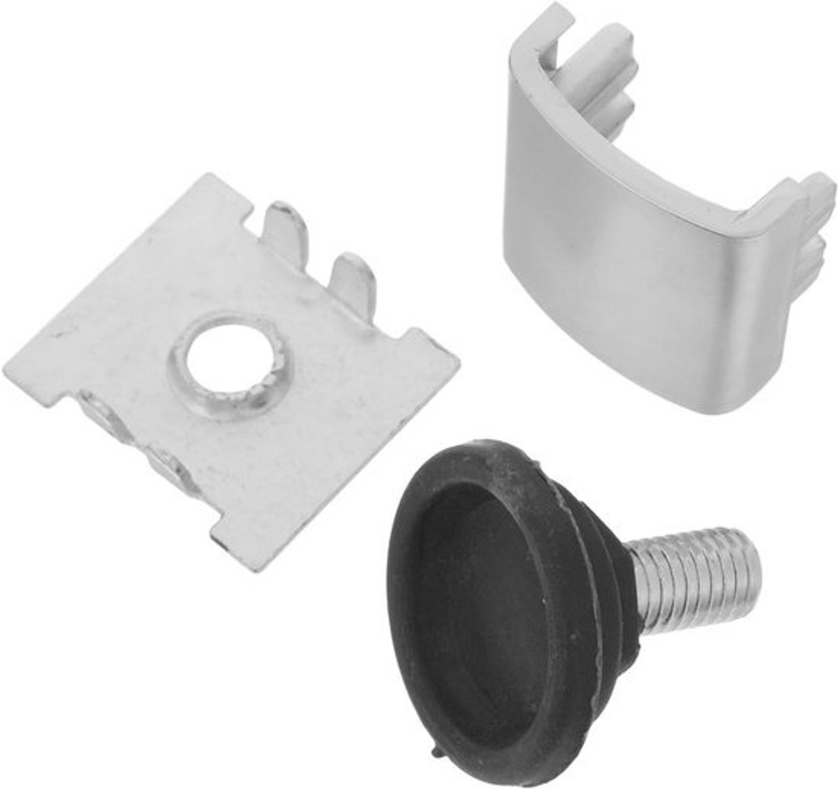 Scheidingswand Connector - Paneelclip Kantoor - Werkplek Indelen - Snelle Montage - 35 x 35 x 1 cm - Zilver