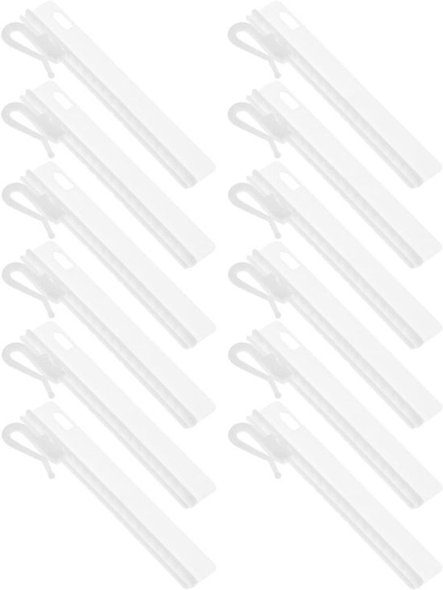 Verstelbare Gordijnhaken, 50 Stuks, Plastic Haken voor Gordijnen, Ringen, Clips, Geschikt voor Woonkamer en Badkamer Decoratie