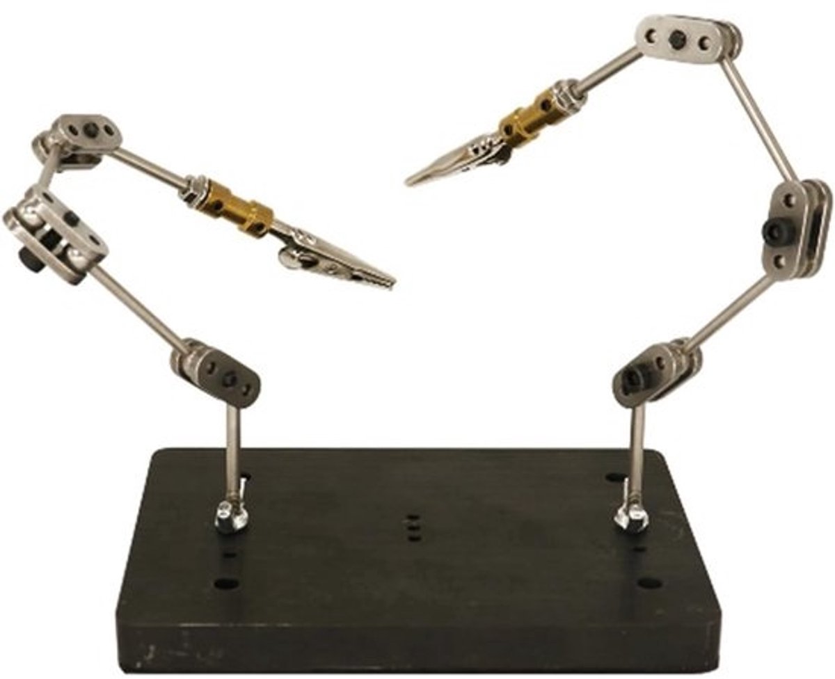 Stop Motion Armatuur Kit - Animatie Rig Arm - Karakter Beweging Creëren - Roestvrij Staal Constructie - 40 cm Armlengte