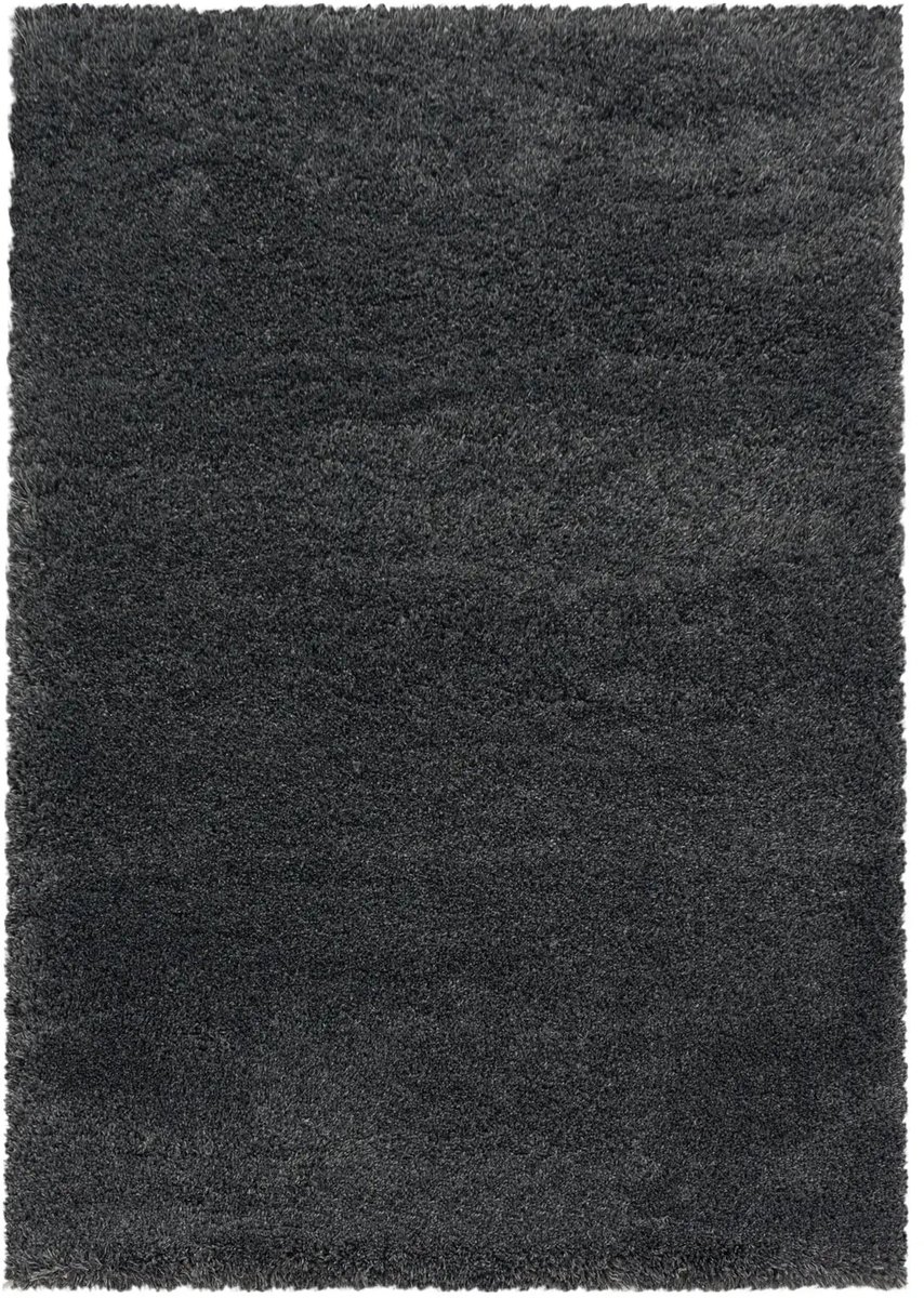 Dutch XXL Hoogpolig Vloerkleed | Tapijt | Shaggy | Fluffy | Uni | Grijs | 280x370 cm