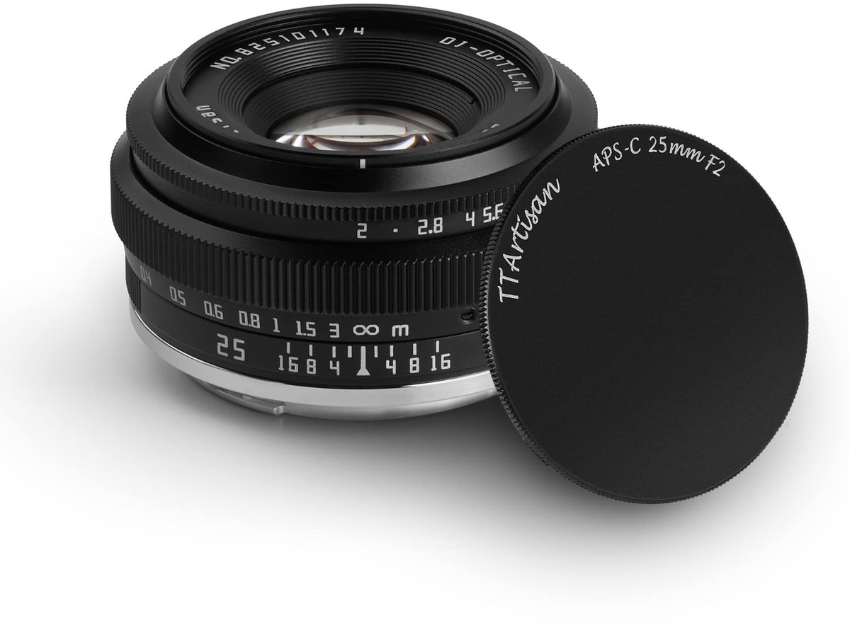 25mm F2 Handmatige Groothoeklens - Compatibel met M4/3 Camera's