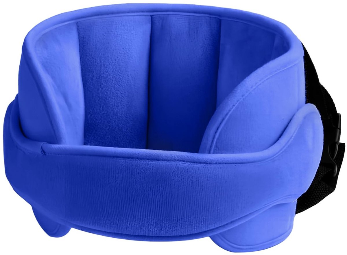 Hoofdsteun voor kinderzitje - Verstelbaar en comfortabel - Blauw