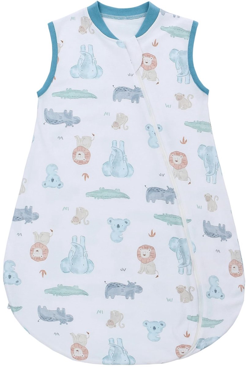 Baby Slaapzak 100% Katoen - Lichtgewicht en Ademend - Blauw