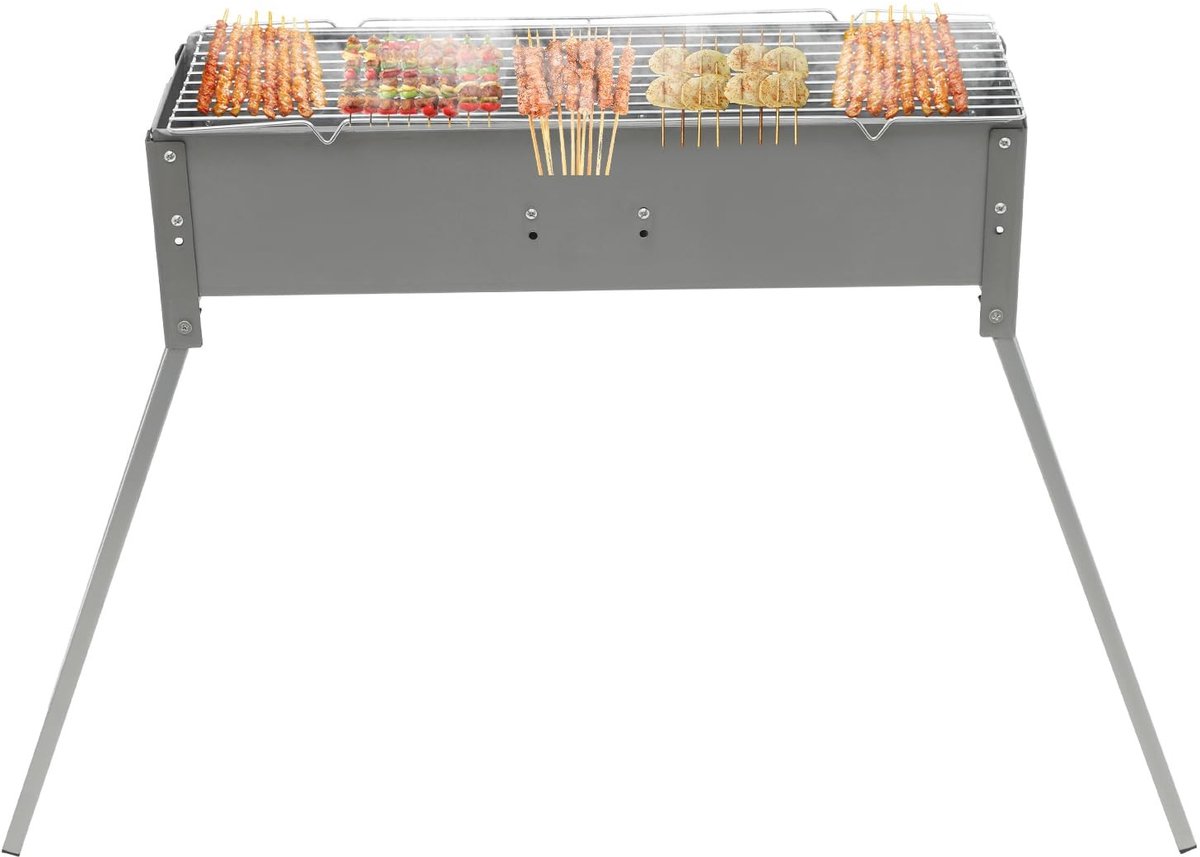 Draagbare Barbecue - Opvouwbare Houtskool Grill voor Buiten - 60 x 18 x 65 cm