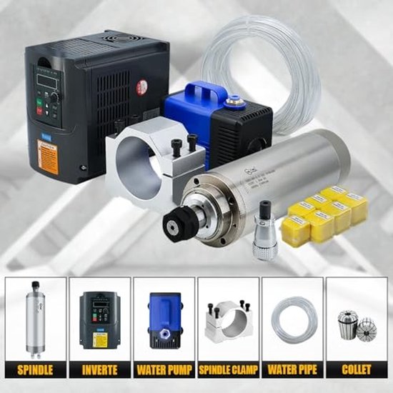 Spindle Motor Kit - Watergekoeld - 1,5 kW met pomp — afbeelding 2