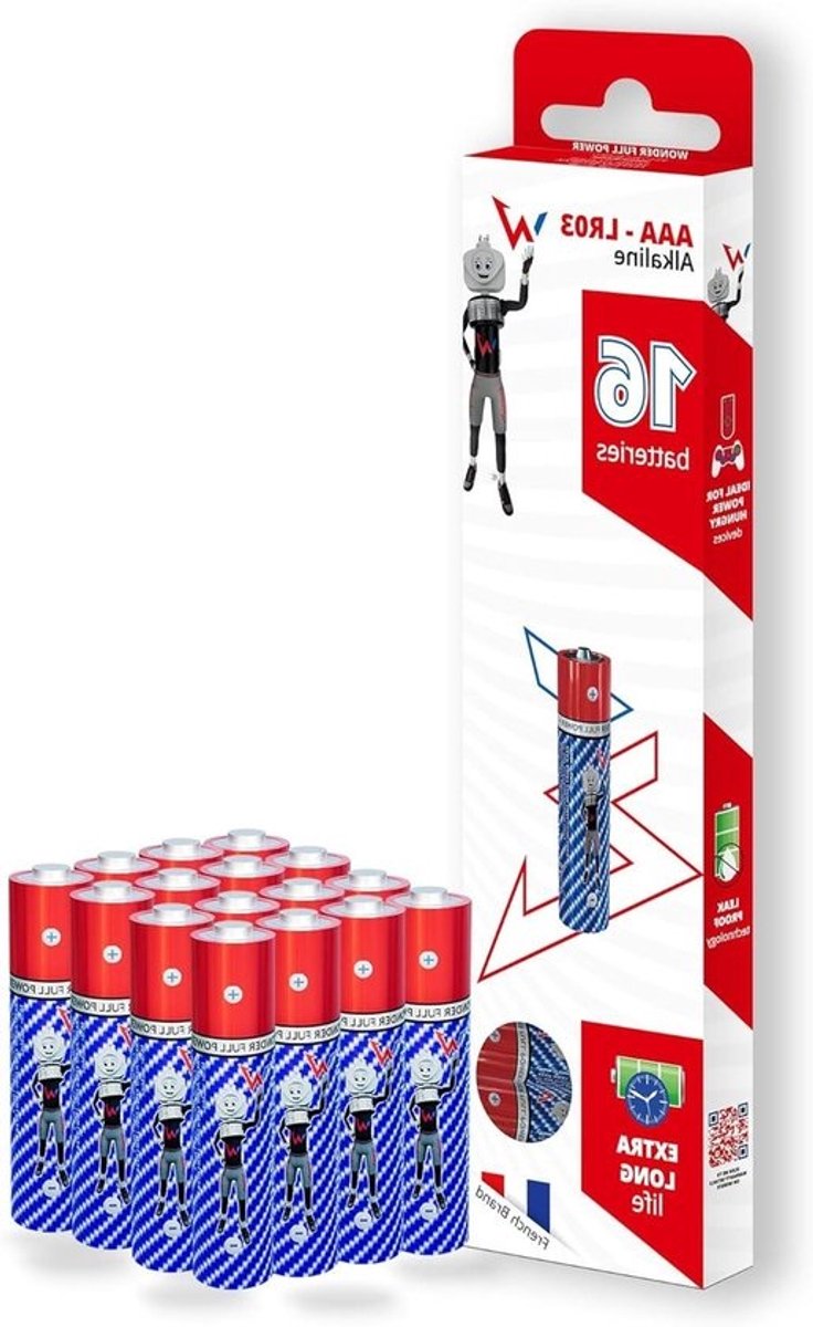 Alkaline Batterijen - AAA Energie - Dagelijkse Apparaten - Lange Levensduur - 16 Stuks - null