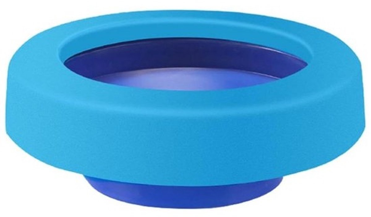 Toilet Flens Afdichting - Toilet Ring Rubber Seal - Lekkages Voorkomen - Geur Dicht - 75-110mm Pijp - Blauw