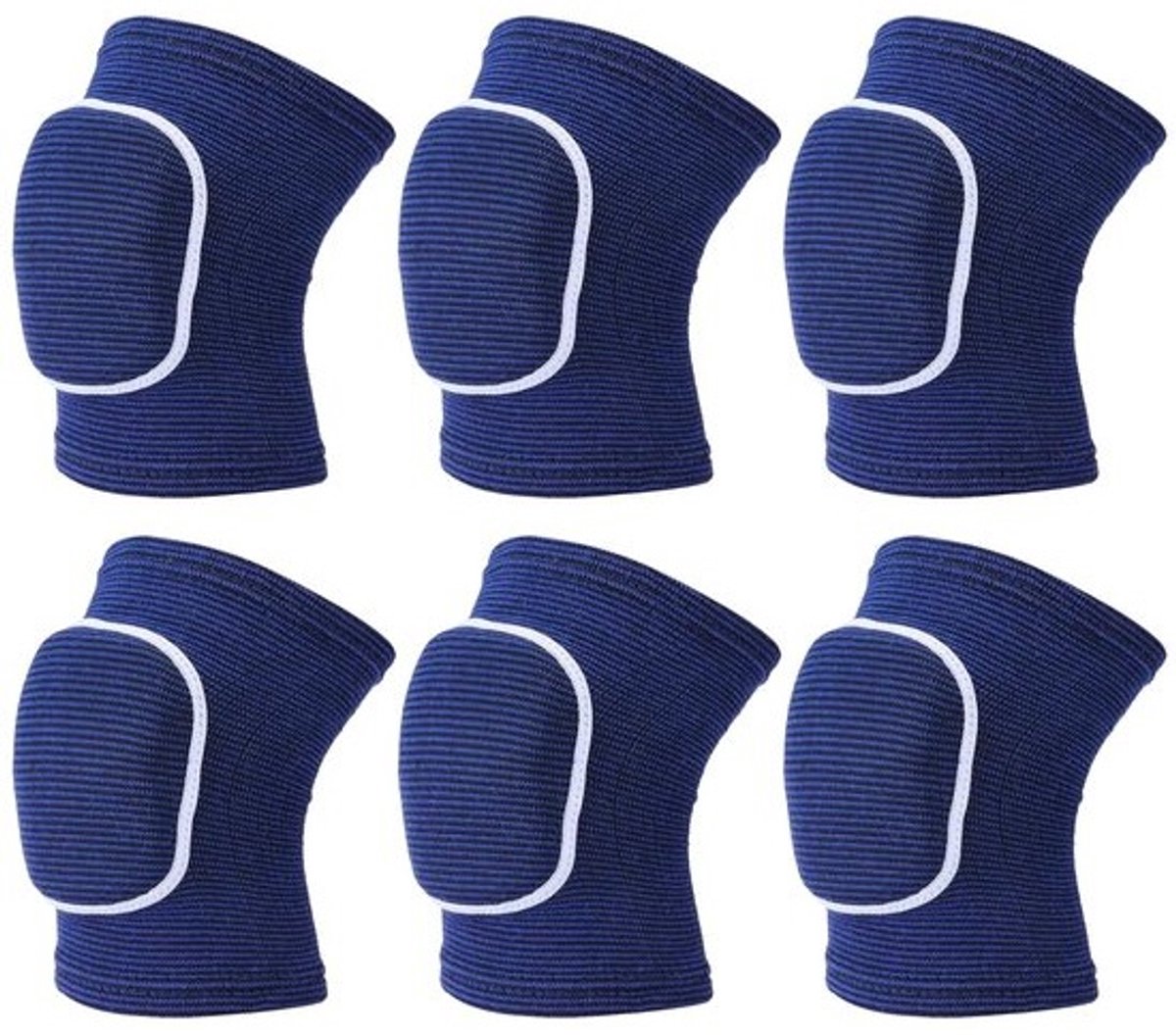 Sport Kniebeschermers - Volleybal Kniekousen - Knie Beschermen - Dikke Spons Padding - XS Maat (10x20cm) - Blauw