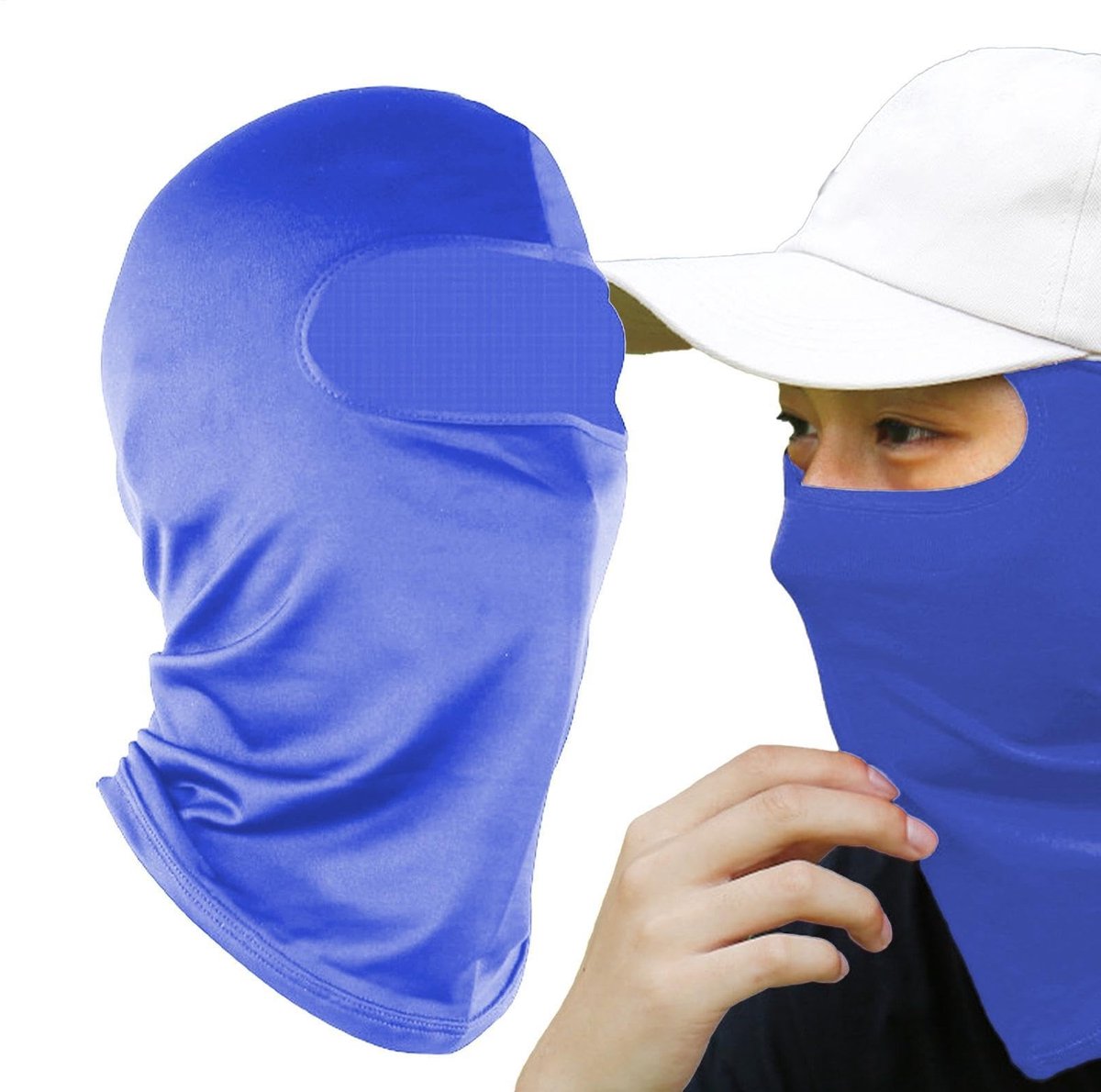 UV-bescherming gezichtsbedekking - Koel Ice Silk materiaal - Blauw