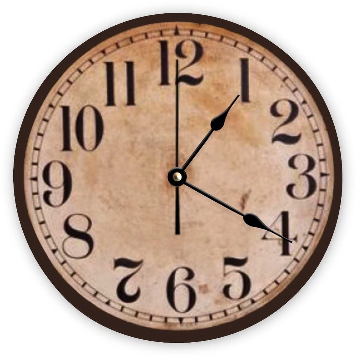 Wandklok - Stille Quartz Beweging - Hout - 30 X 30 CM