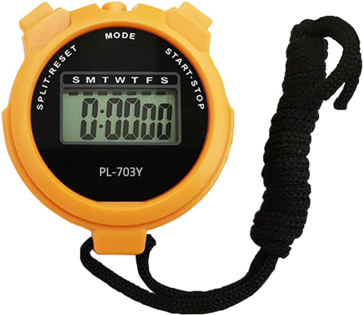 DailySupplies® Interval Timer - Stopwatch - Gym Timer - Geel