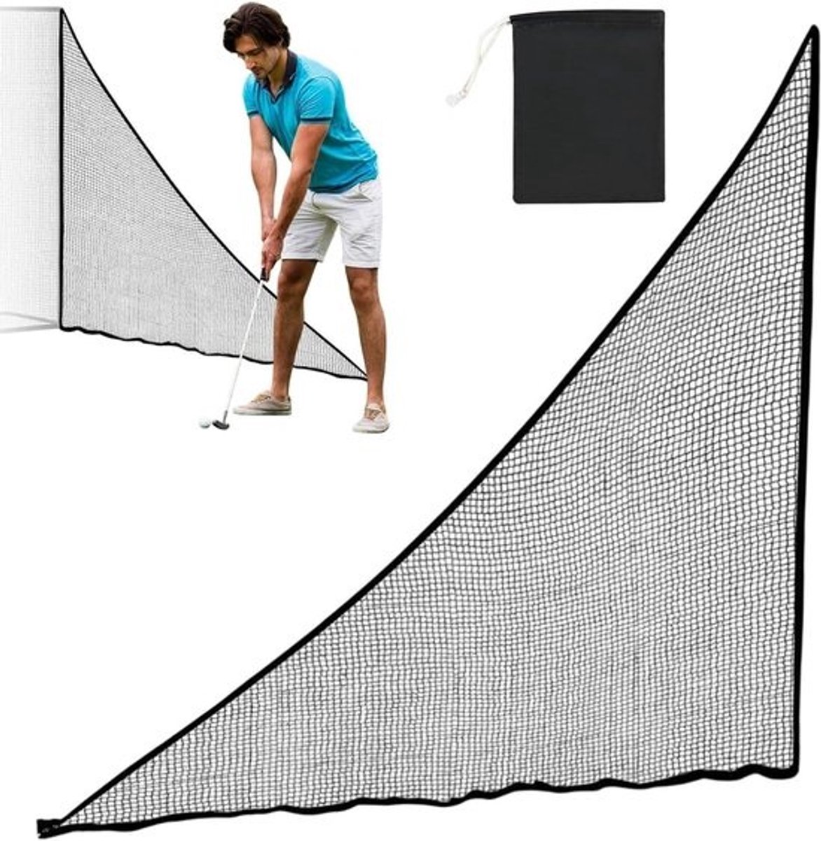 Golf Oefennet - Sportnet Barrier - Sport Oefenen - Veelzijdig & Sterk - 7x7ft - Meerkleurig