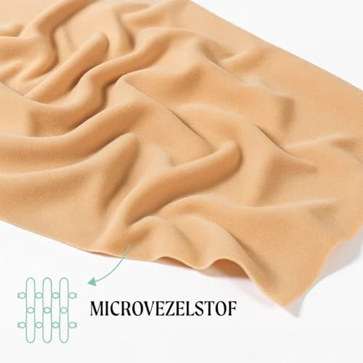Schaats Covers voor Vrouwen en Meisjes - 72 Den Microfiber - Huid + Zwart