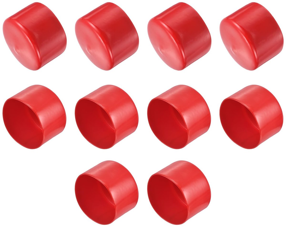 Set van 10 Rubberen Caps - 65 mm Ronde Eindkap voor Meubels en Tuin