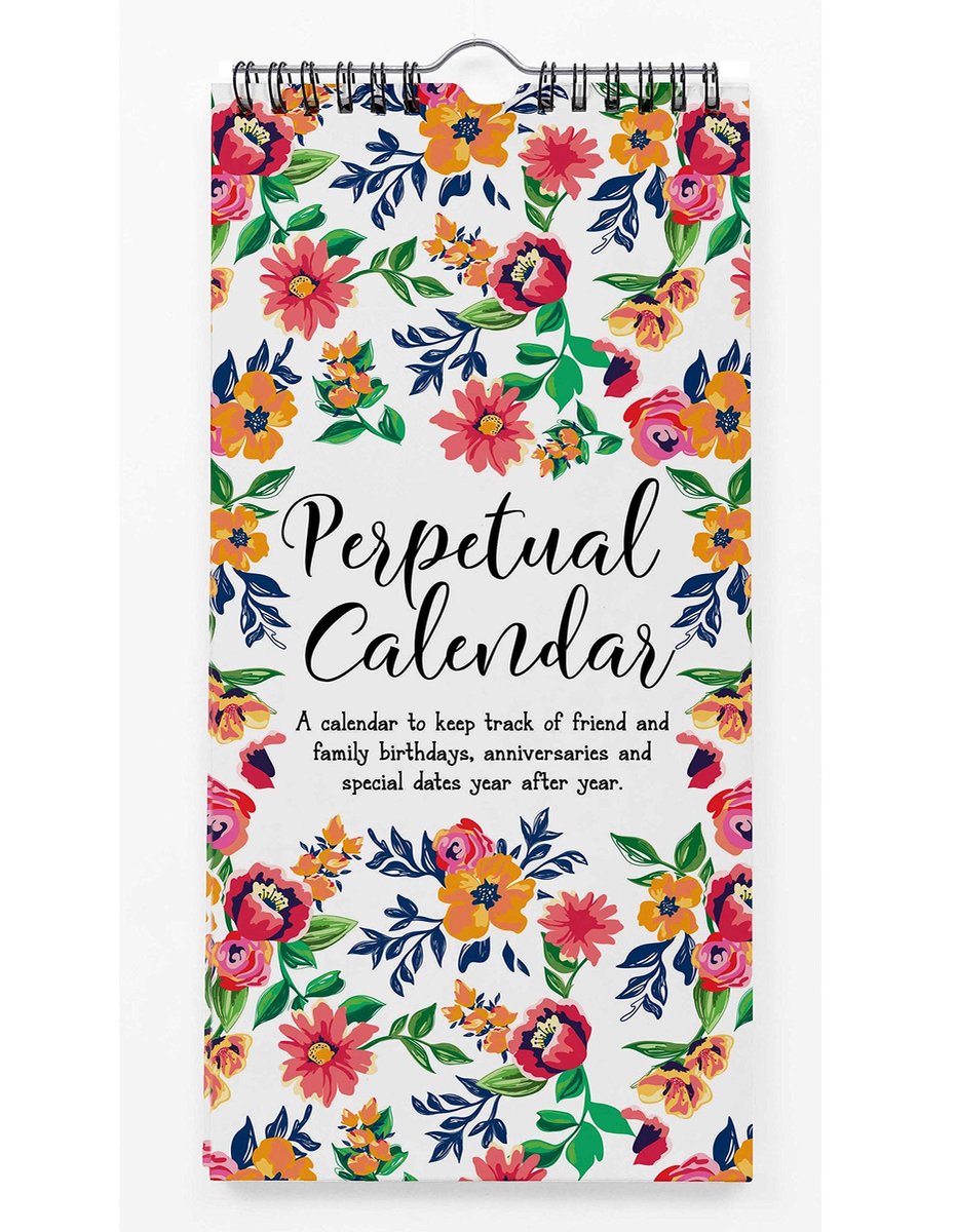 Perpetuele Kalender - Bloemen thema - Herinnering voor speciale data