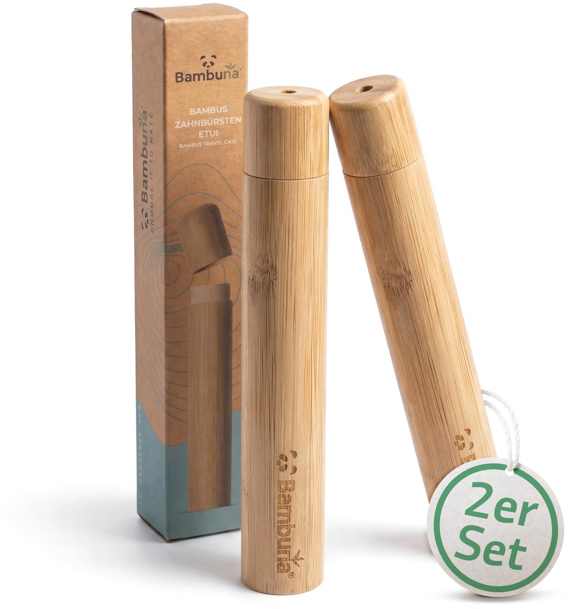 Bamboo Reis Tandenborstelset - Duurzaam en Plasticvrij
