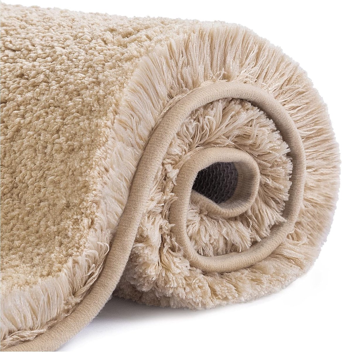 Extra Dikke en Super Zachte Badmat - Antislip en Hoge Absorptie - Machinewasbaar - 40 x 60 cm (Beige) - Perfect voor Badkamer en Douche