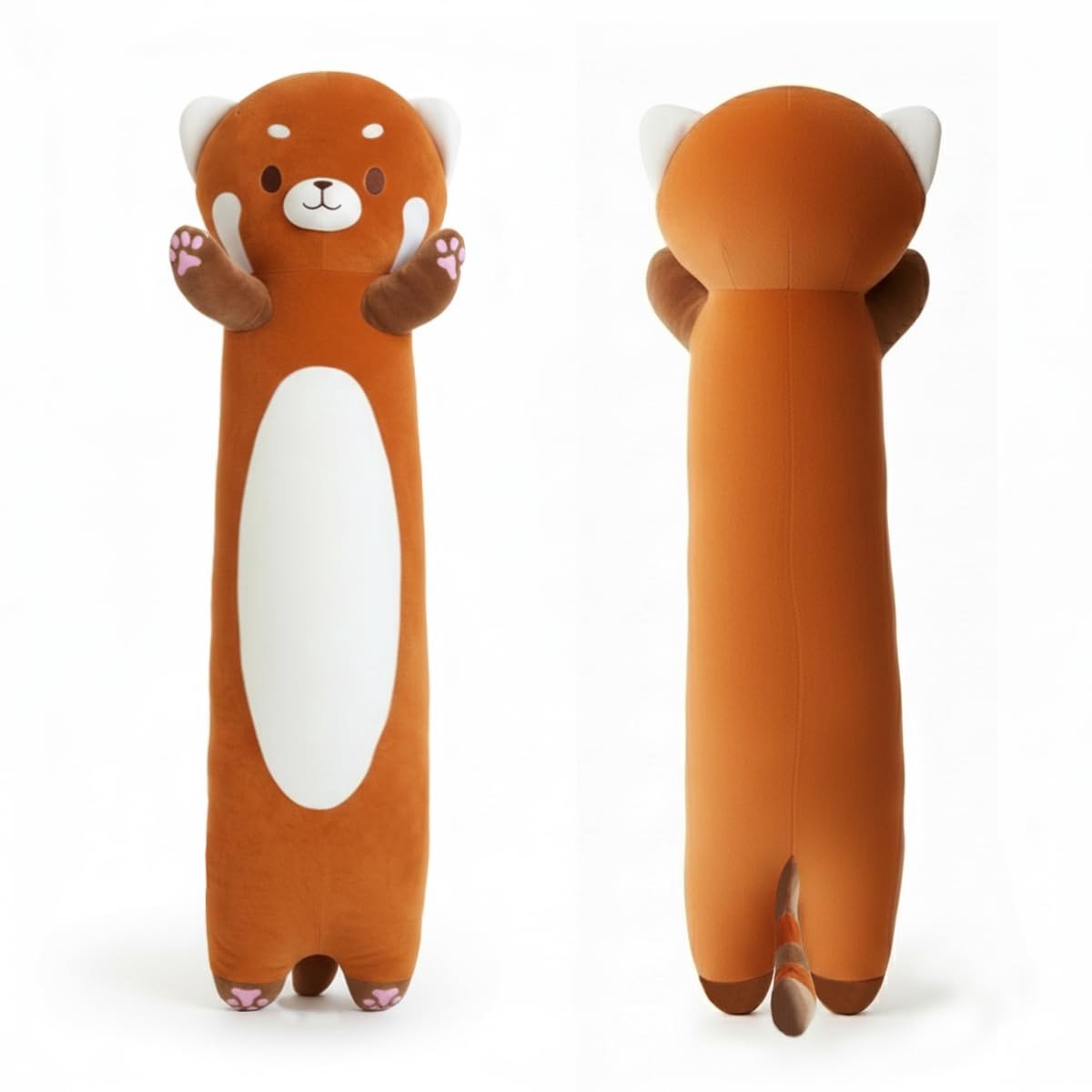Pluche Rode Panda Kussen - 90 cm