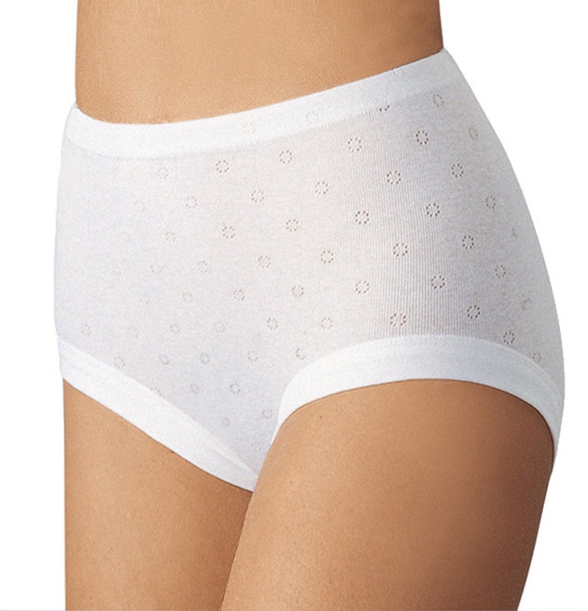Hoogwaardige Taillebriefs Set van 3 - Wit - 100% Katoen