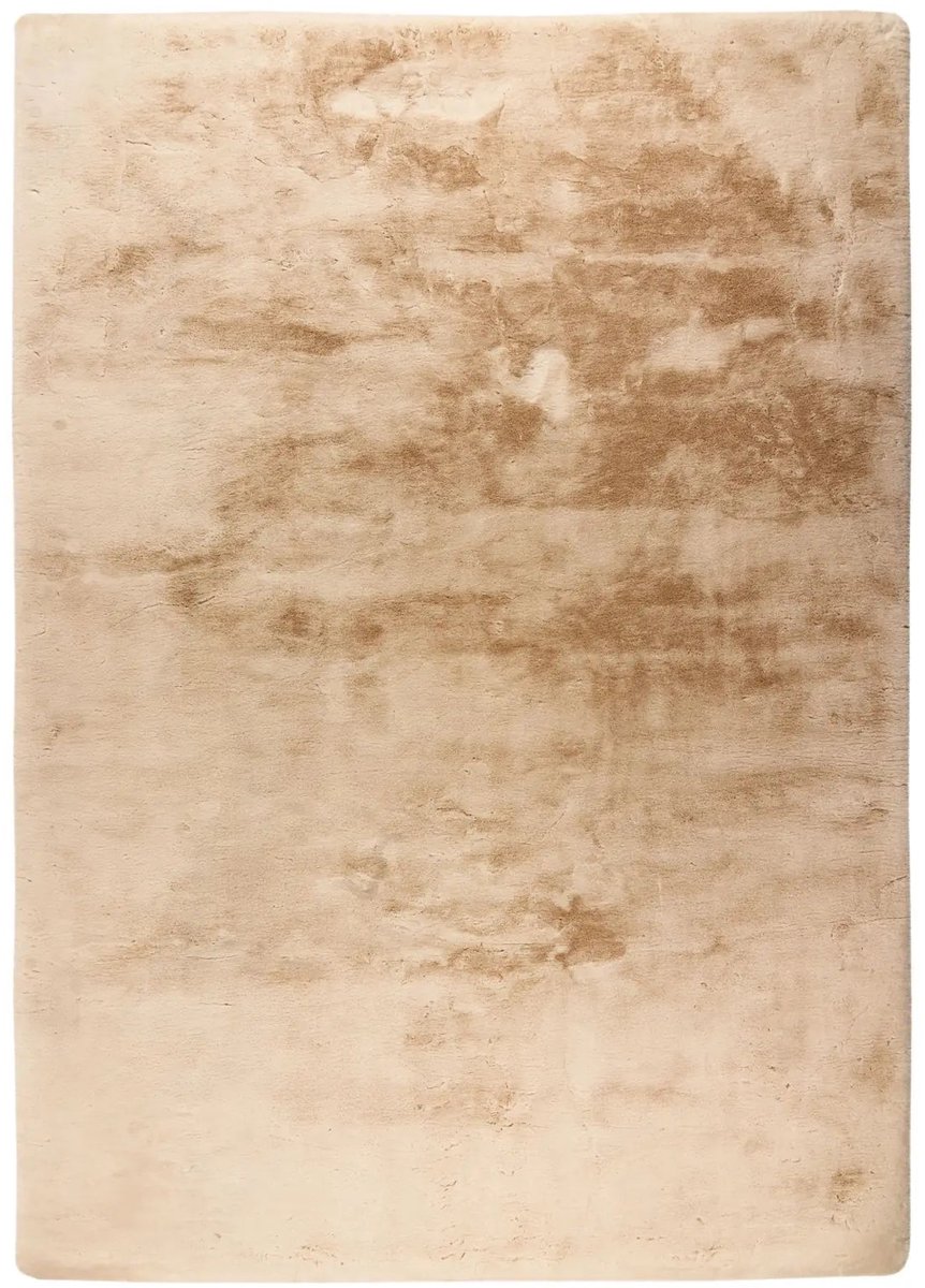 Dutch XXL Fluffy Vloerkleed | Tapijt | Dolce | Uni | Beige | 80x150 cm