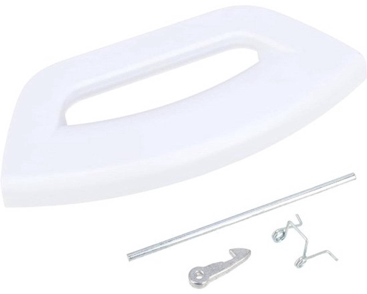 Deurklink Set - Deurgreep Kit - Wasmachine Reparatie - Origineel Onderdeel Nummer - N.v.t. - Wit