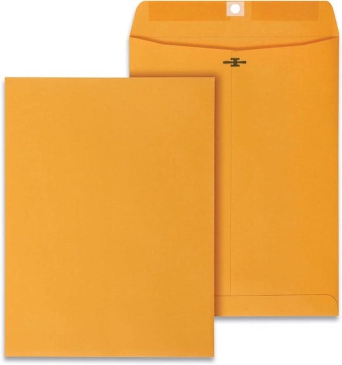 Kraft Enveloppen - Bruine Enveloppen - Documenten Versturen - Versterkte Gesp - 9 x 12 cm - Bruin Kraft