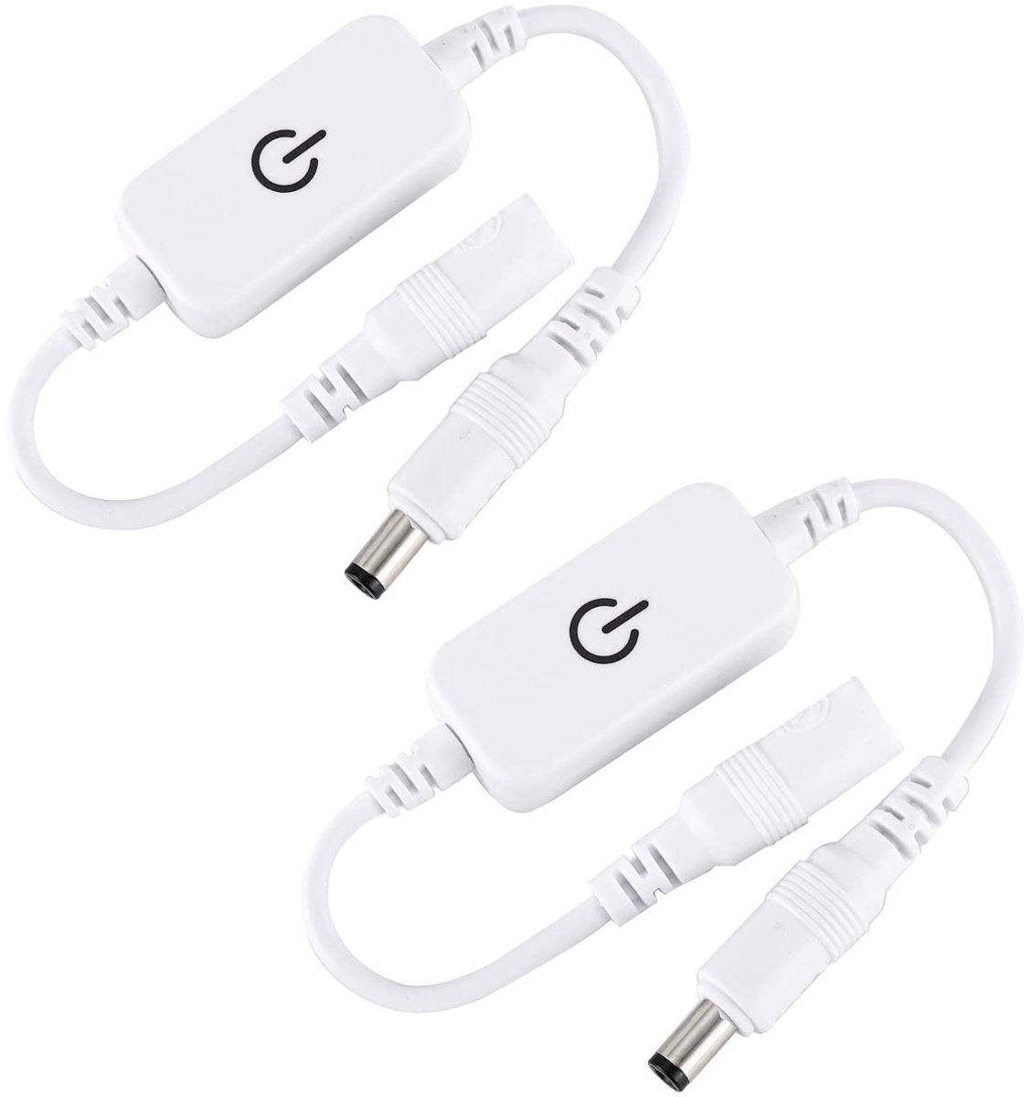 2Pc 12-24V 4A Enkele Kleur LED Strip Licht Dimmer met Aan/Uit Schakelaar en Inline Sleutelschakelaar voor DC Mini LED Verlichting