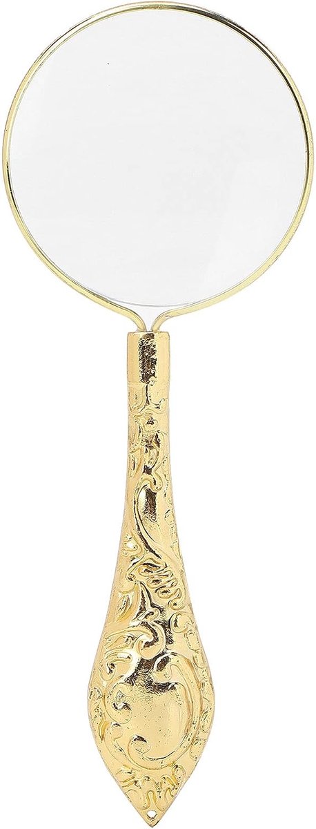 Vergrootglas - Loep - Loeplamp - vergrootglas bril - Loepen - vergrootglas voor volwassenen - vergroot glas bril - vergootglas bril - Handloep - Lees Vergrootglas - leesvergrootglas - Vergrootglas Voor Het Lezen - Goud - 12.5*2cm