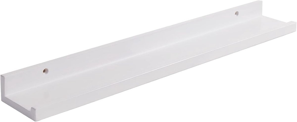 U-vormige wandplank voor vintage decoratie in woonkamer, slaapkamer en kantoor - 90 cm lang