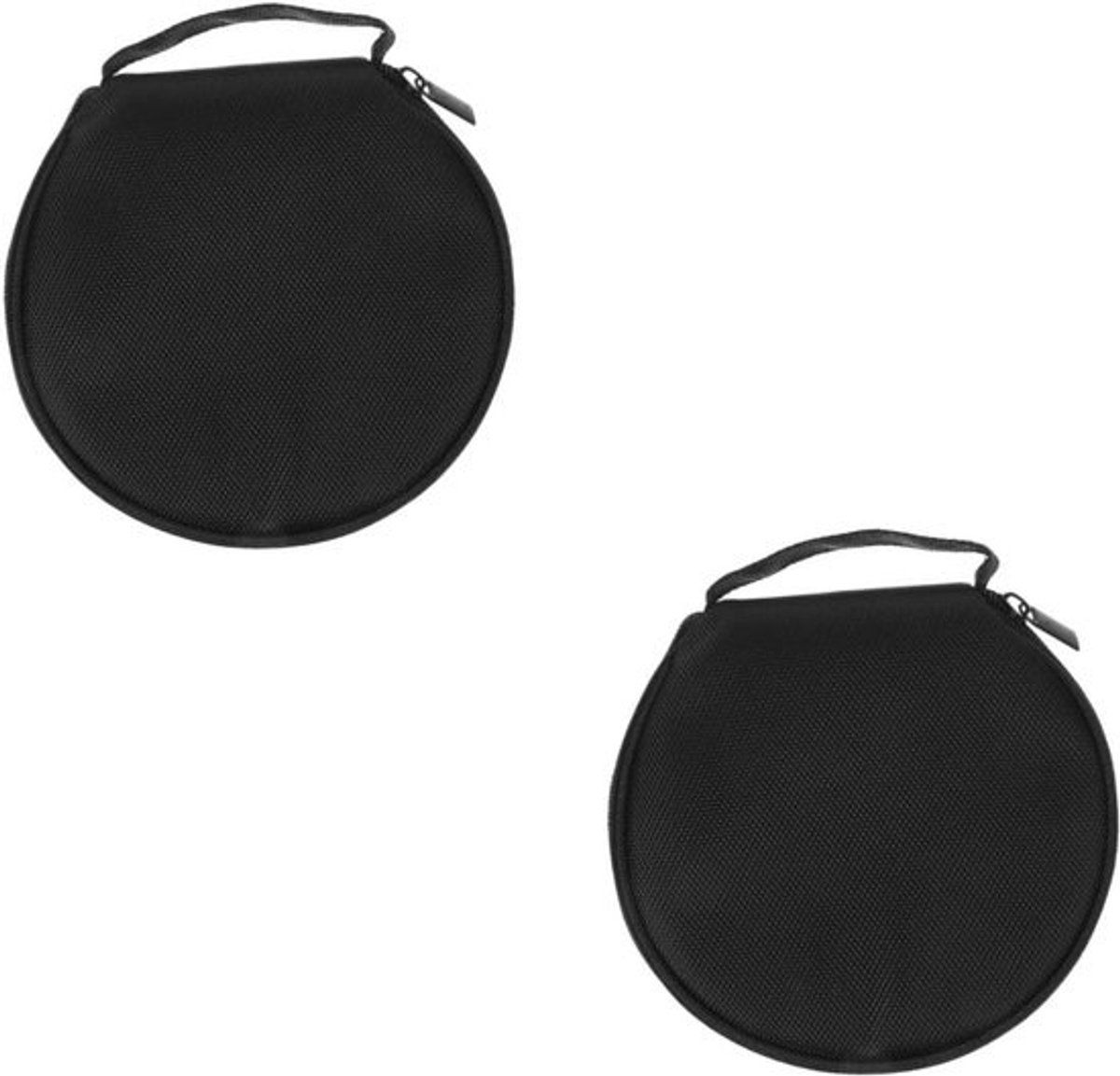 CD Opbergtas - DVD Houder - Schijven Opbergen - Waterdichte Ritssluiting - 16x15x2 cm - Zwart