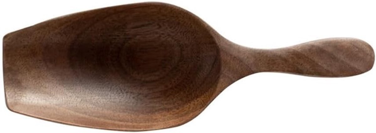 Hele Zwarte Walnoot Koffiebonen Lepel en Theeschep van Hout voor Perfecte Koffie en Thee