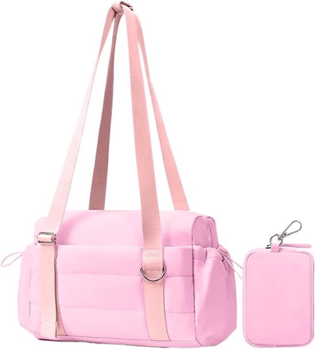 Sporttas - Trainingstas Gymtas - Sporten Reizen - Vochtwerende Voering - 32 x 25 x 7 cm - Roze