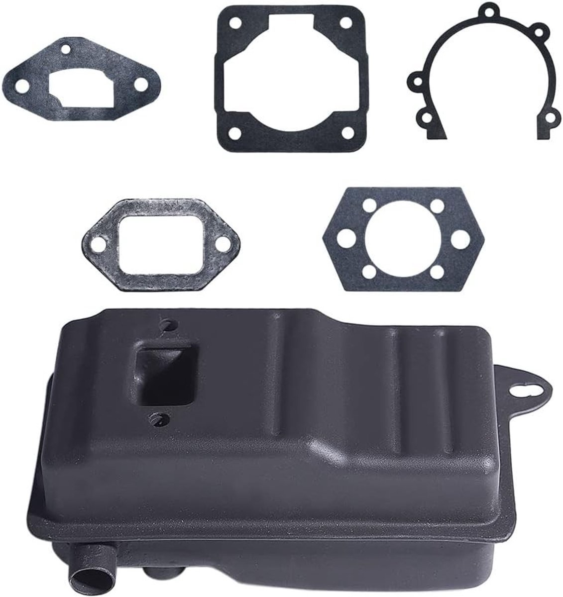 Uitlaatdemper Set voor Tuinmachines, Geschikt voor Br400, Br420, Br380, Sr420 en Sr400, 4203 140 0602, 4203 007 1050