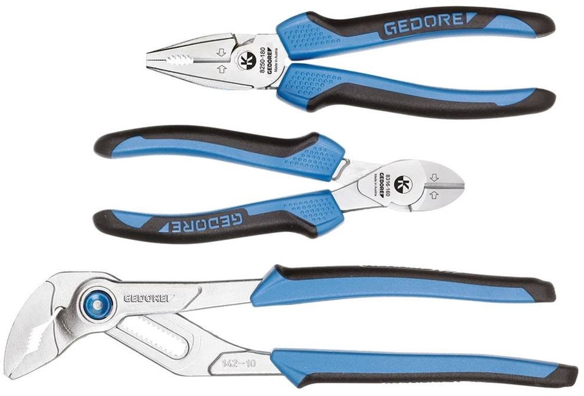 Pliers Set van 3 - Universele Tangen met Krachtige Zijschneider