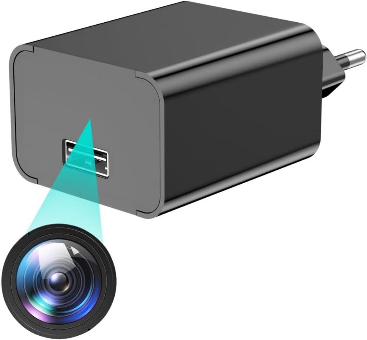 Zolvano® Verborgen Camera - Spy Camera - Spionage - Zwart-1080P